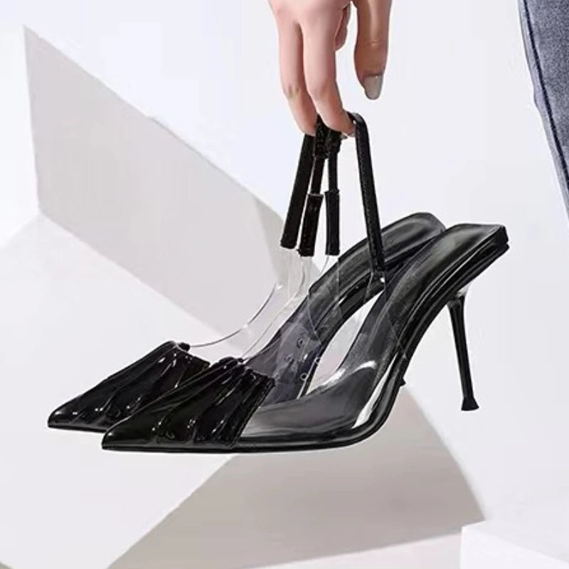 Elysia – Escarpins Slingback Transparence Élégante