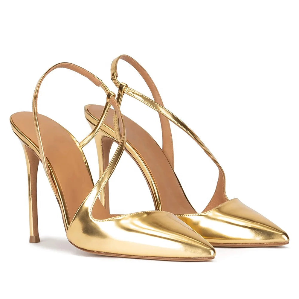 Aurora – Escarpins Slingback Croisés