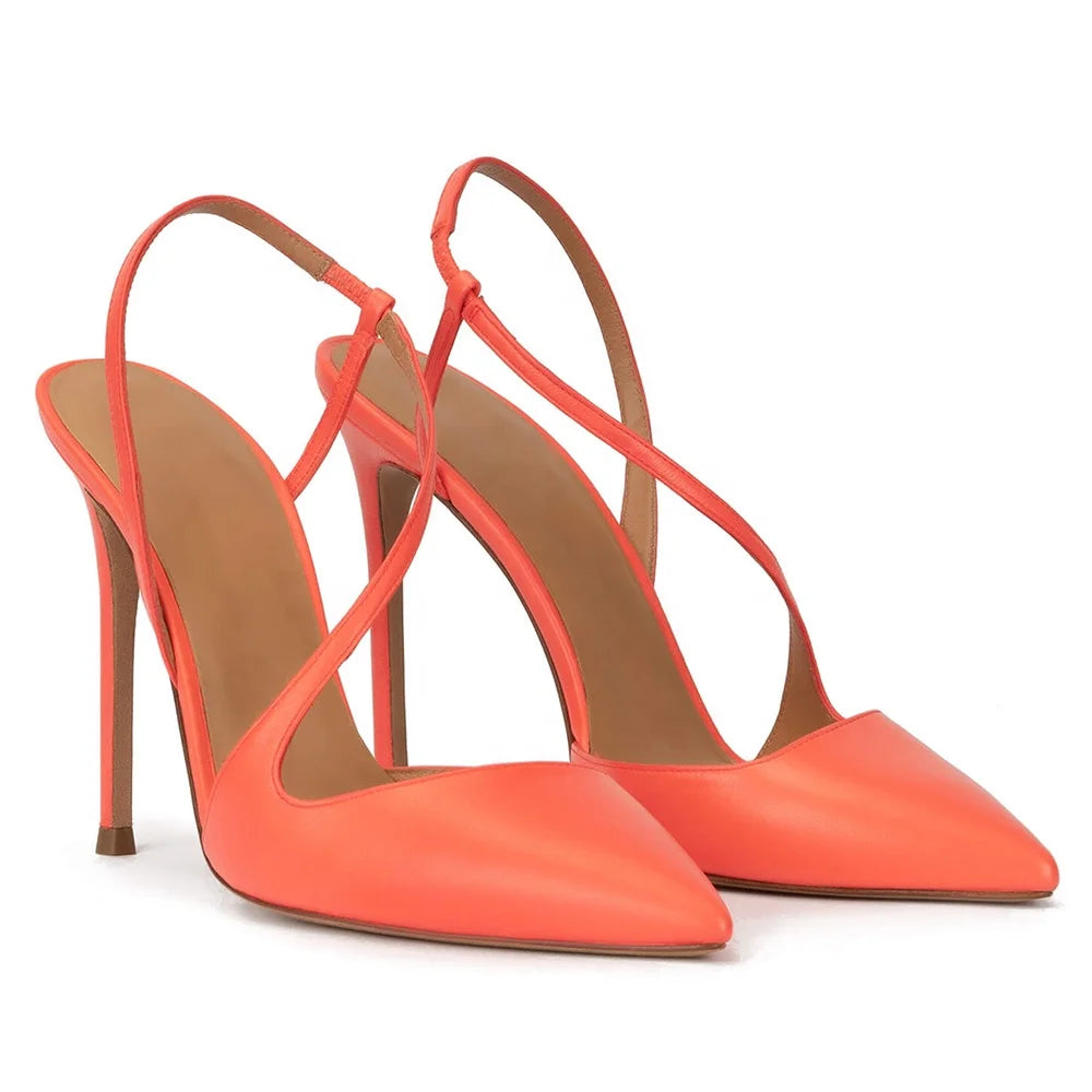 Aurora – Escarpins Slingback Croisés