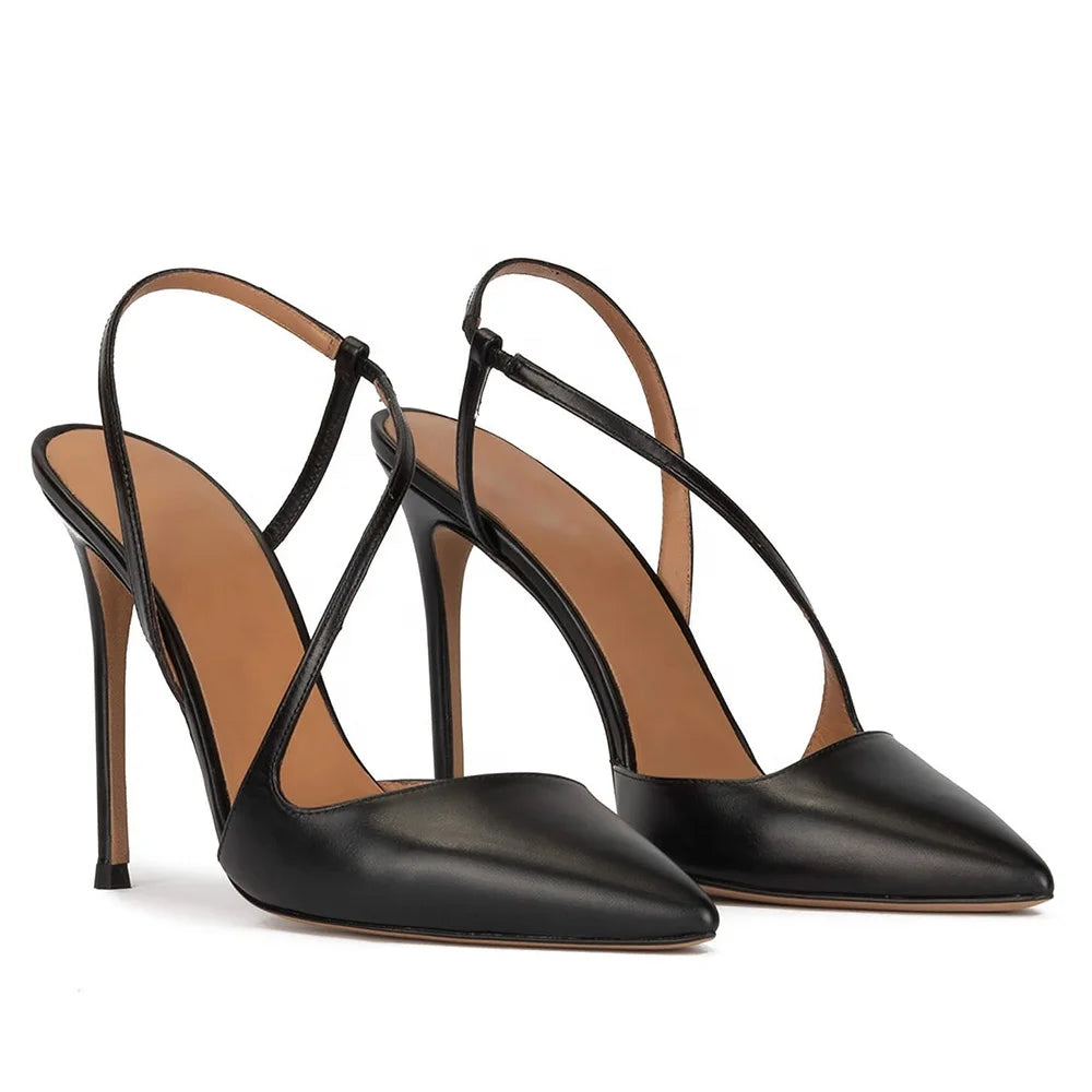 Aurora – Escarpins Slingback Croisés