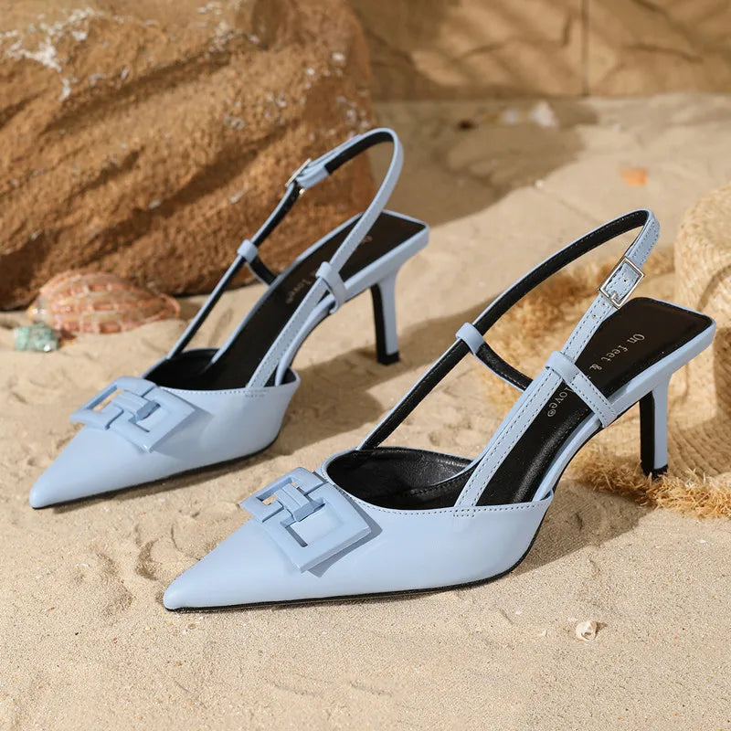 Stella – Escarpins Slingback à Boucle Signature