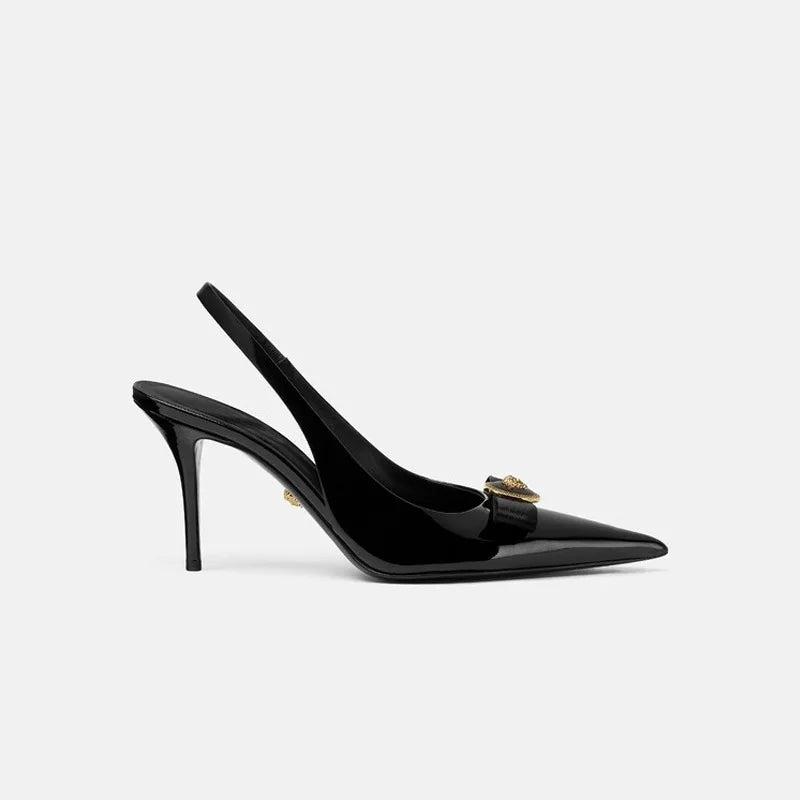 Amalia – Slingbacks à nœud bijou