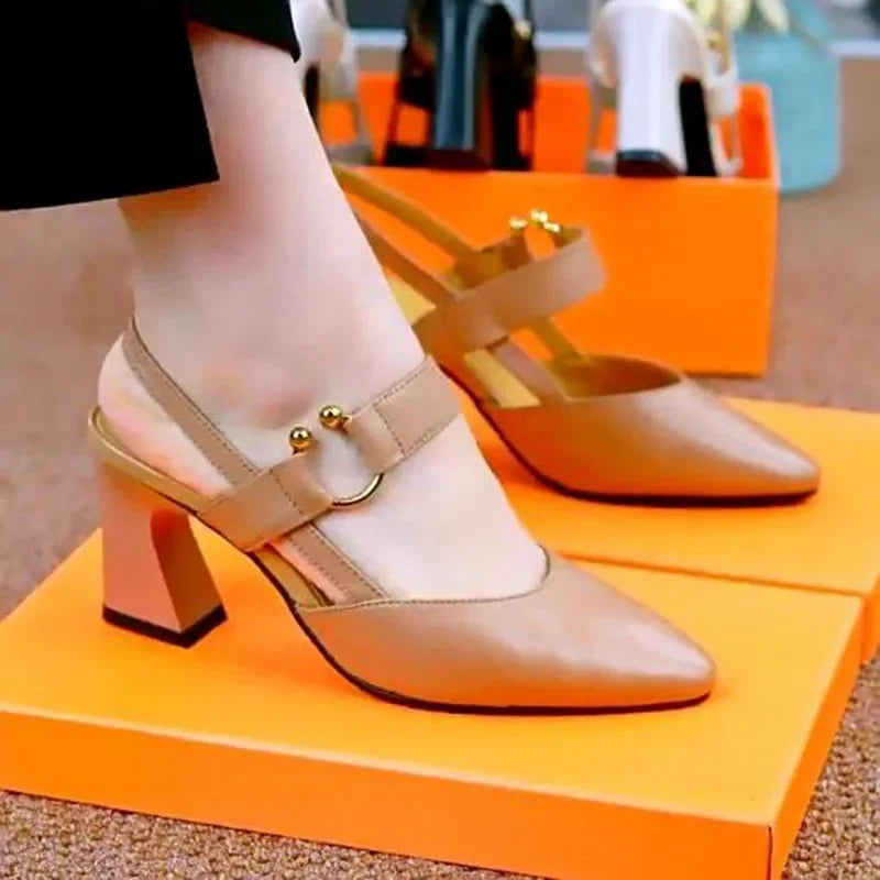 Élégancia – Escarpins à Bride Carrée