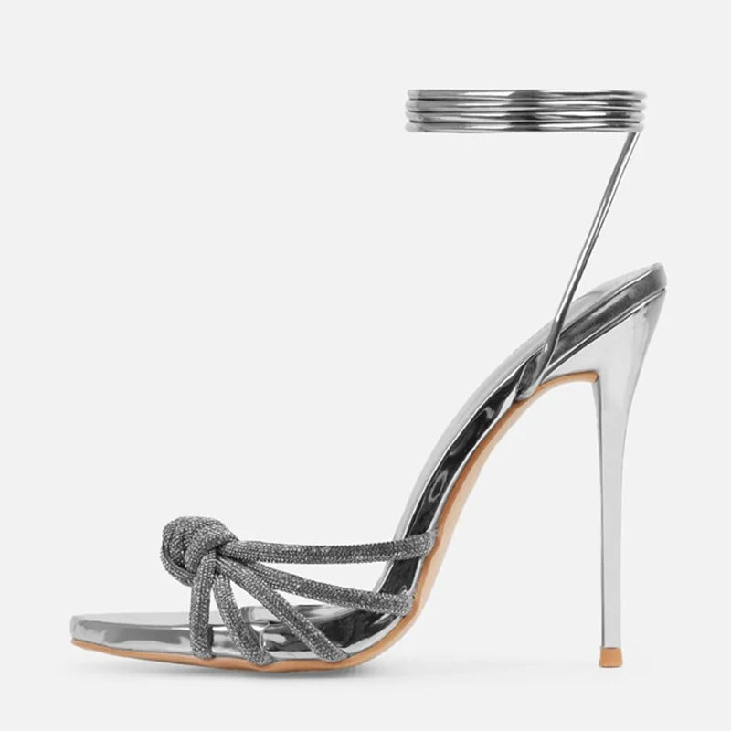 Auréa – Sandales bijoux à lacets