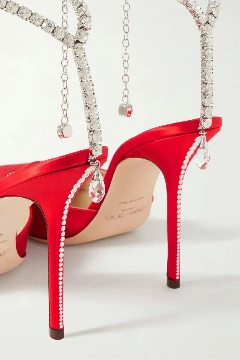 Seraphina – Escarpins Bijou Satin & Cristaux