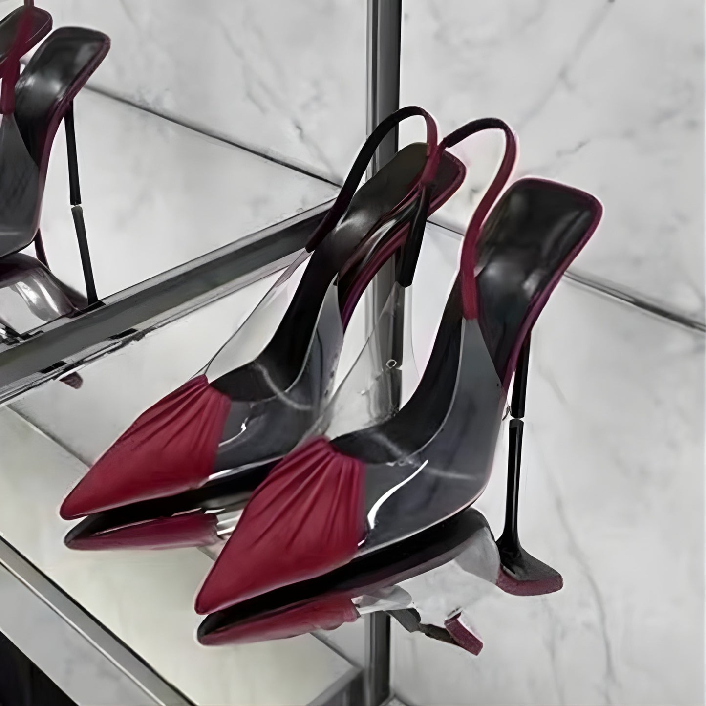 Elysia – Escarpins Slingback Transparence Élégante