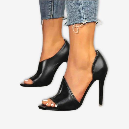 Peep-Toe – Sandales ouvertes à talon fin