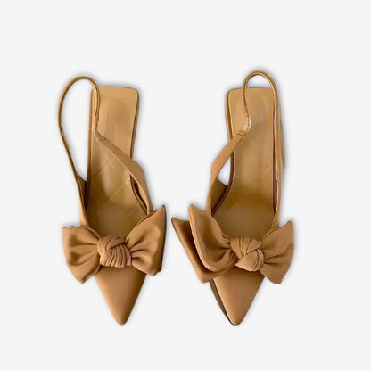 Liora – Slingbacks à nœud papillon raffiné