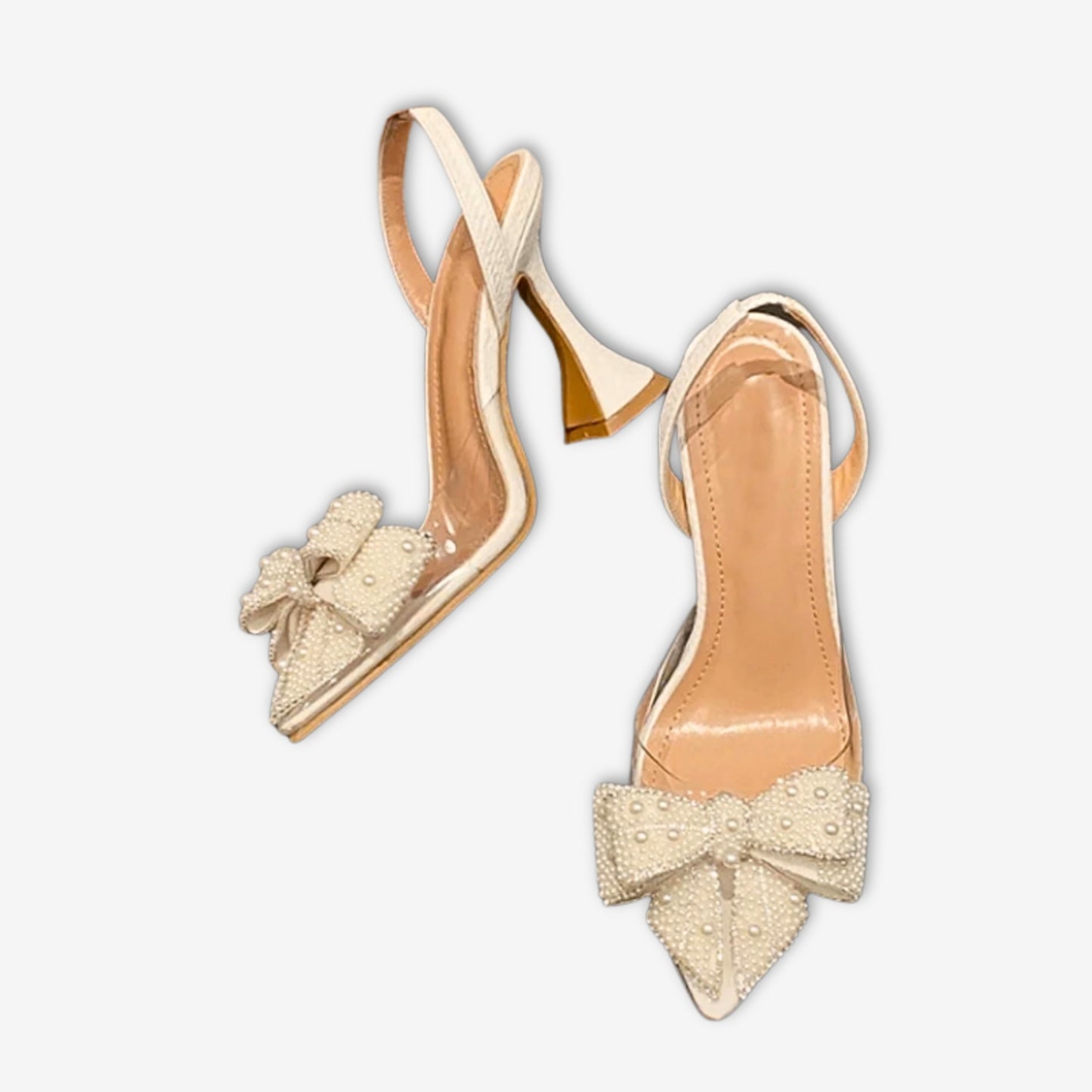Céline – Slingbacks perlées à nœud raffiné