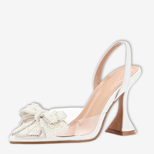 Céline – Slingbacks perlées à nœud raffiné
