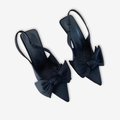 Liora – Slingbacks à nœud papillon raffiné