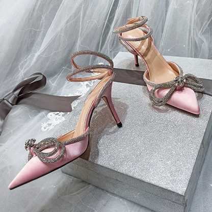 Aurora Bow – Escarpins bijoux à bride cristal