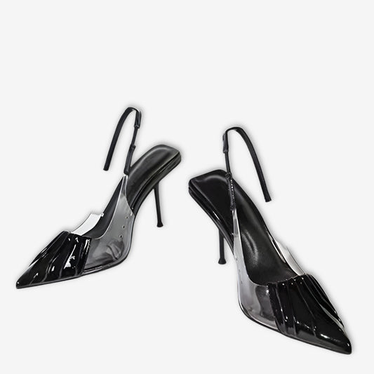 Elysia – Escarpins Slingback Transparence Élégante