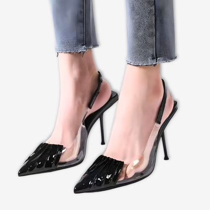 Elysia – Escarpins Slingback Transparence Élégante