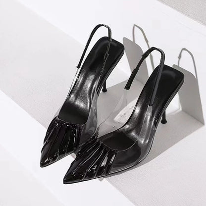 Elysia – Escarpins Slingback Transparence Élégante