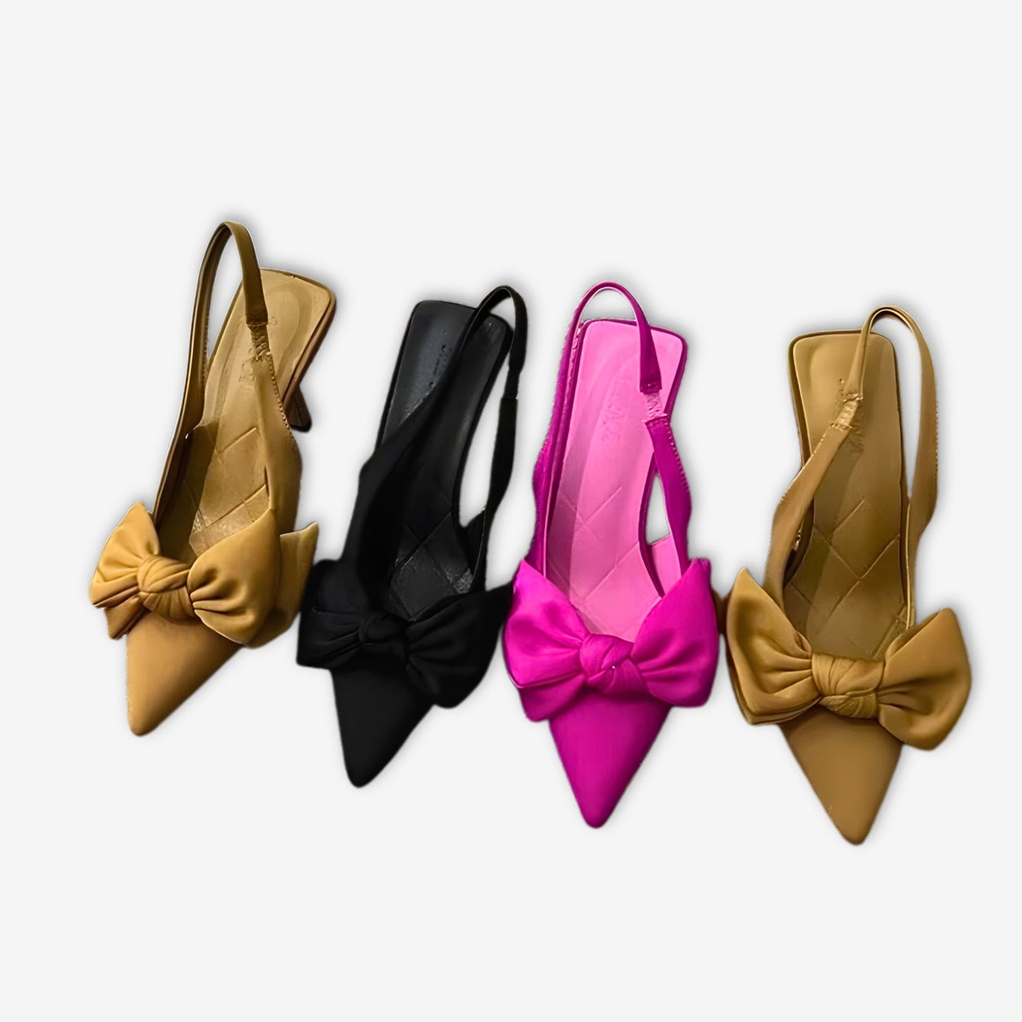 Liora – Slingbacks à nœud papillon raffiné