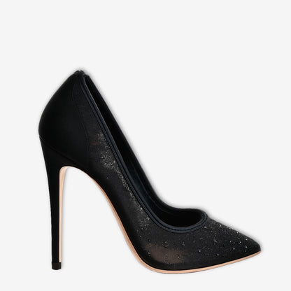 Nocturna – Escarpins Mesh avec Strass