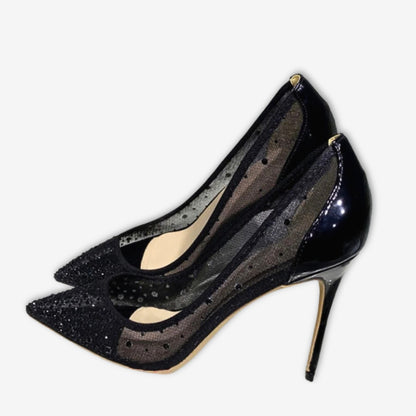 Nocturna – Escarpins Mesh avec Strass
