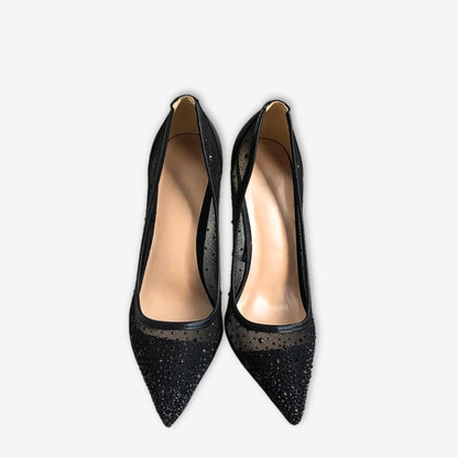 Nocturna – Escarpins Mesh avec Strass