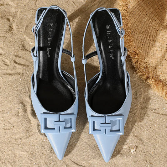 Stella – Escarpins Slingback à Boucle Signature