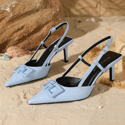 Stella – Escarpins Slingback à Boucle Signature
