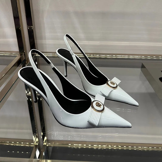 Amalia – Slingbacks à nœud bijou