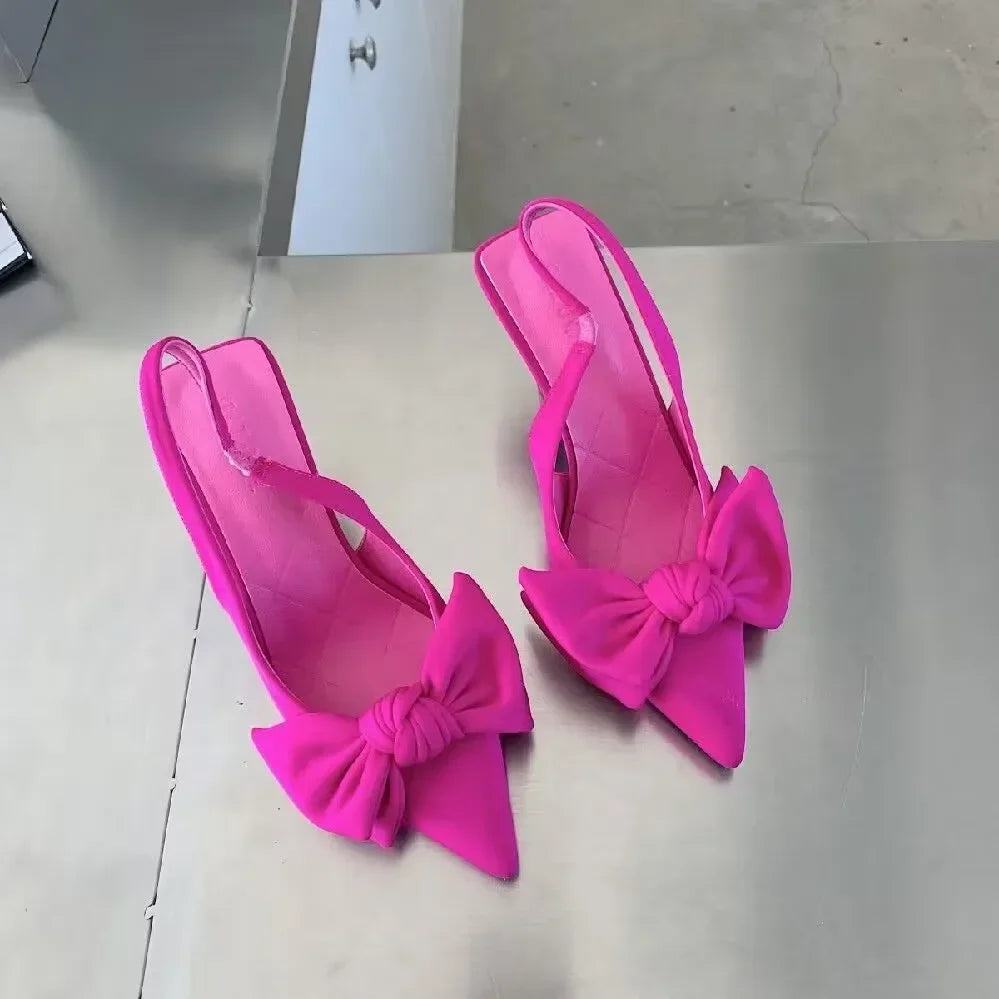 Liora – Slingbacks à nœud papillon raffiné