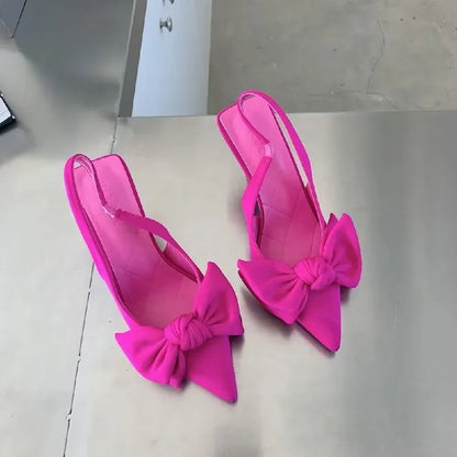 Liora – Slingbacks à nœud papillon raffiné